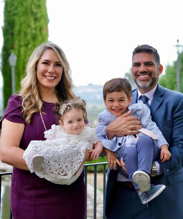 Rodrigo Serrano and family